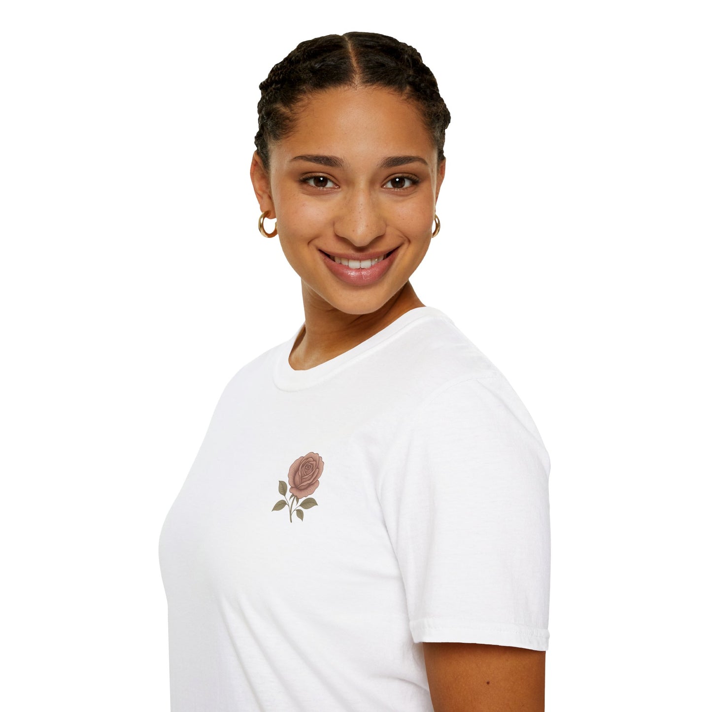 Daughter of a King Floral T-Shirt | Unisex Softstyle Tee for Empowerment and Faith
