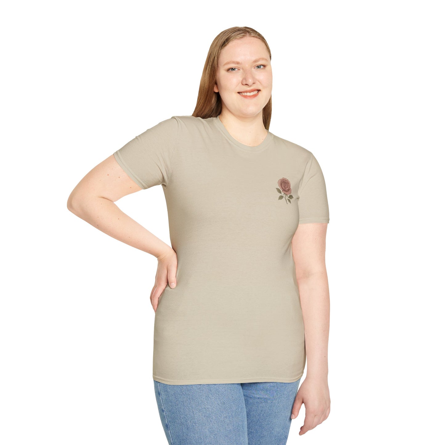 Daughter of a King Floral T-Shirt | Unisex Softstyle Tee for Empowerment and Faith