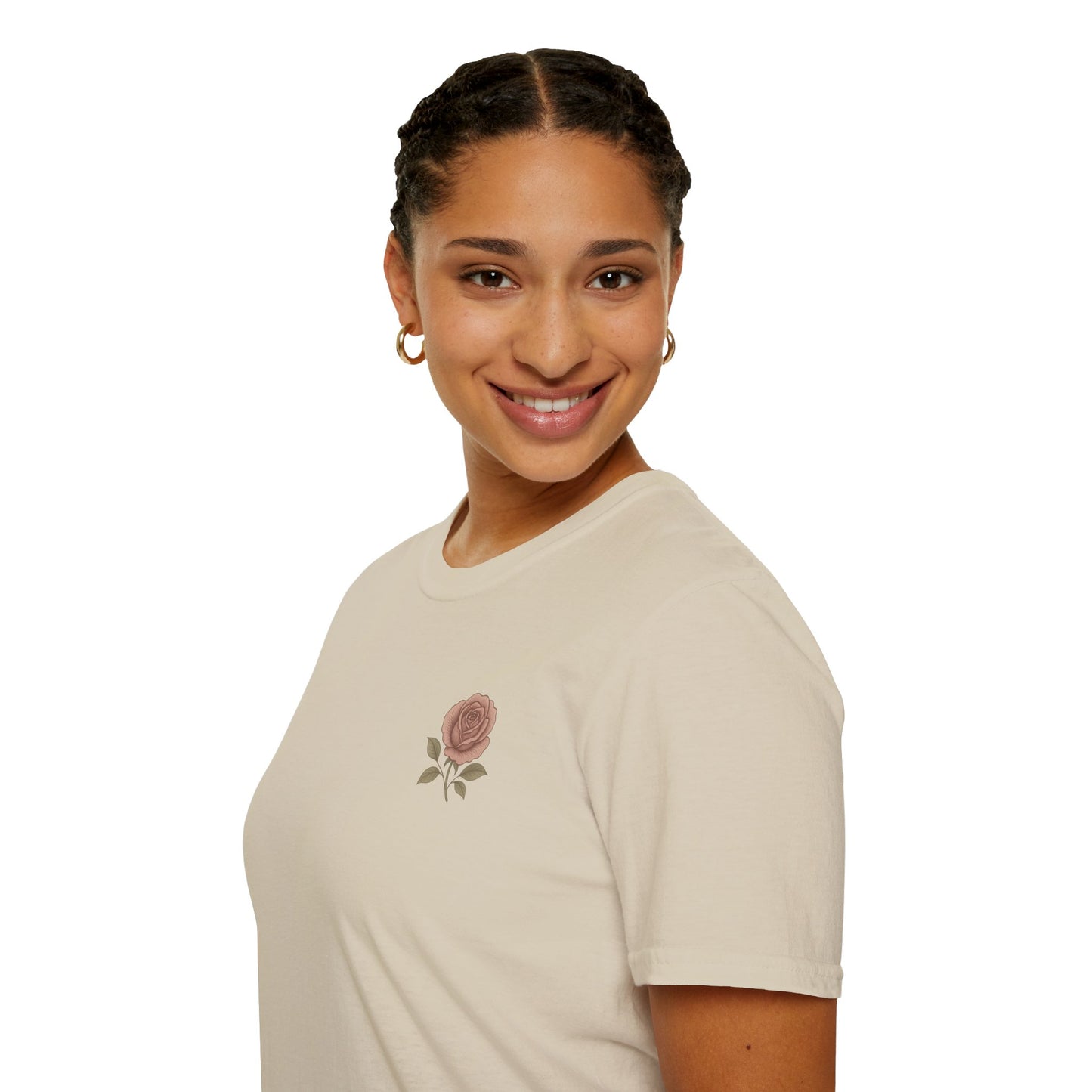 Daughter of a King Floral T-Shirt | Unisex Softstyle Tee for Empowerment and Faith