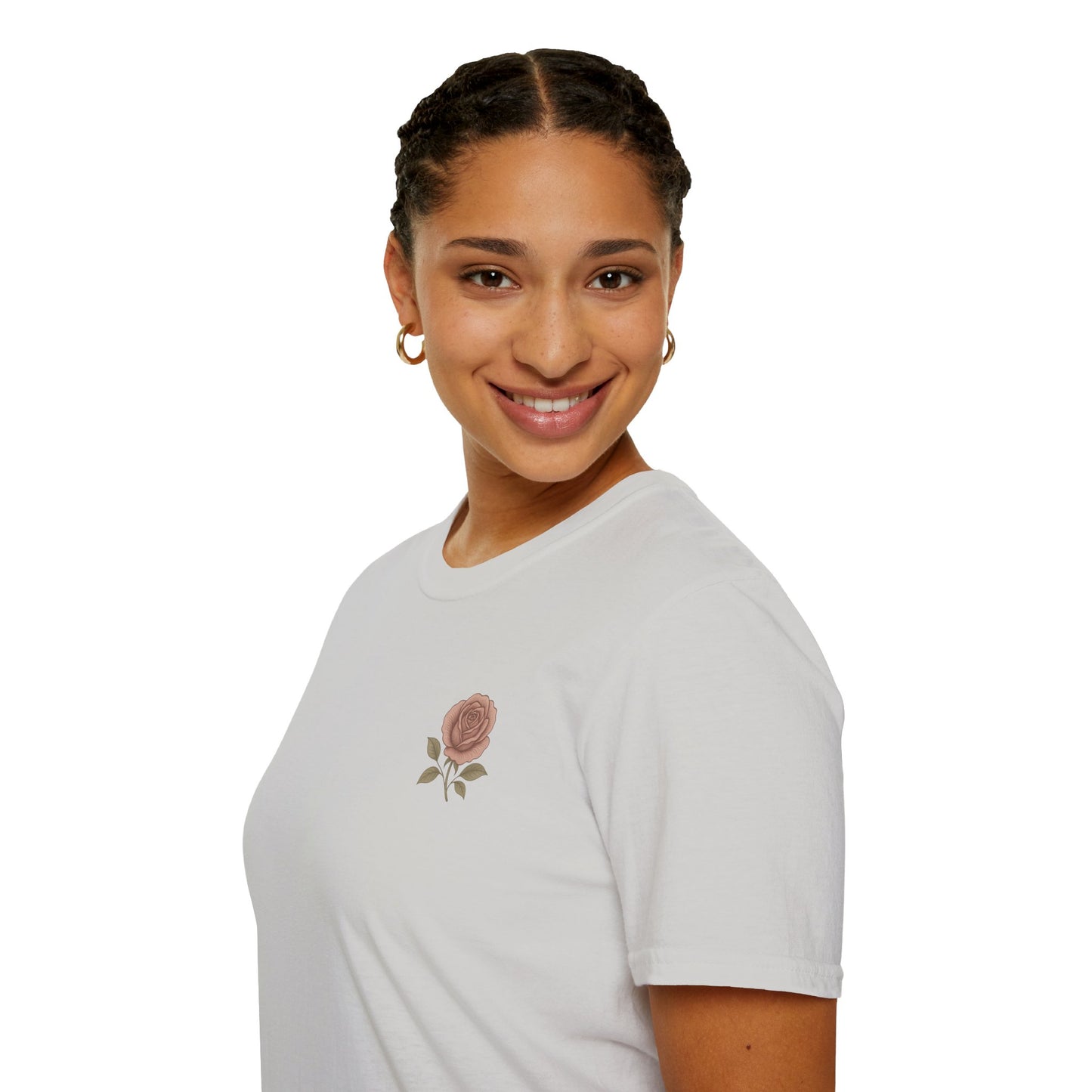Daughter of a King Floral T-Shirt | Unisex Softstyle Tee for Empowerment and Faith