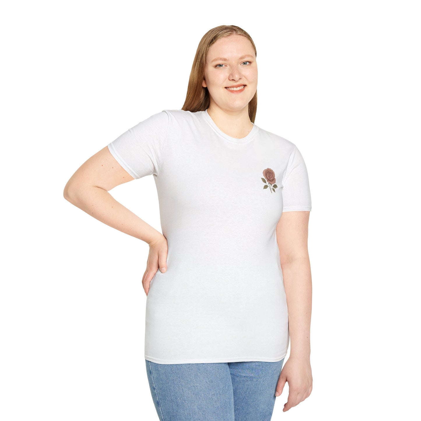Daughter of a King Floral T-Shirt | Unisex Softstyle Tee for Empowerment and Faith