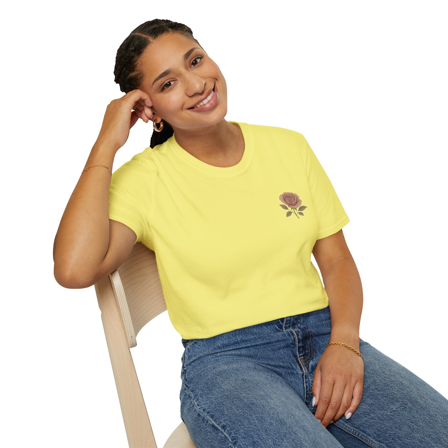 Daughter of a King Floral T-Shirt | Unisex Softstyle Tee for Empowerment and Faith