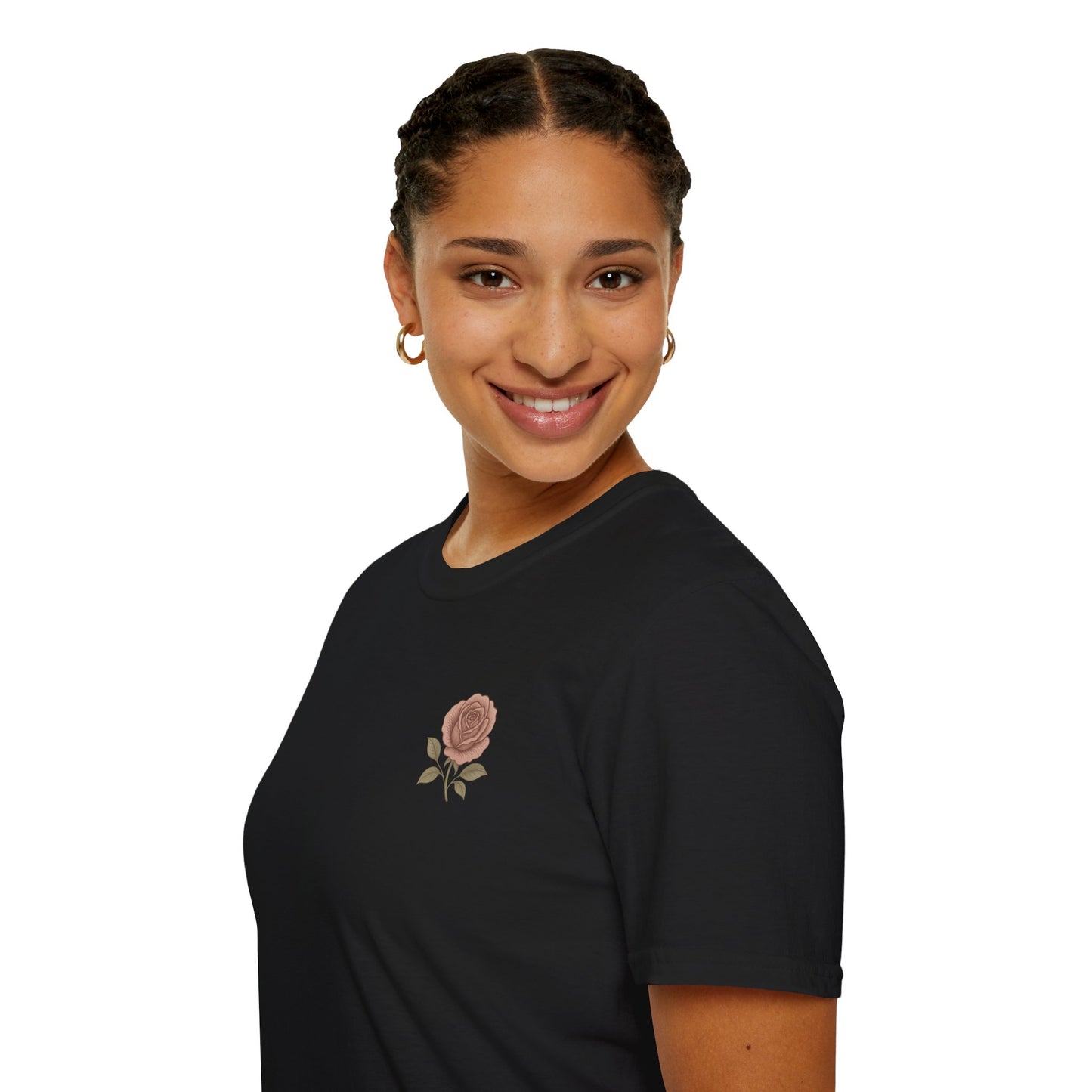 Daughter of a King Floral T-Shirt | Unisex Softstyle Tee for Empowerment and Faith