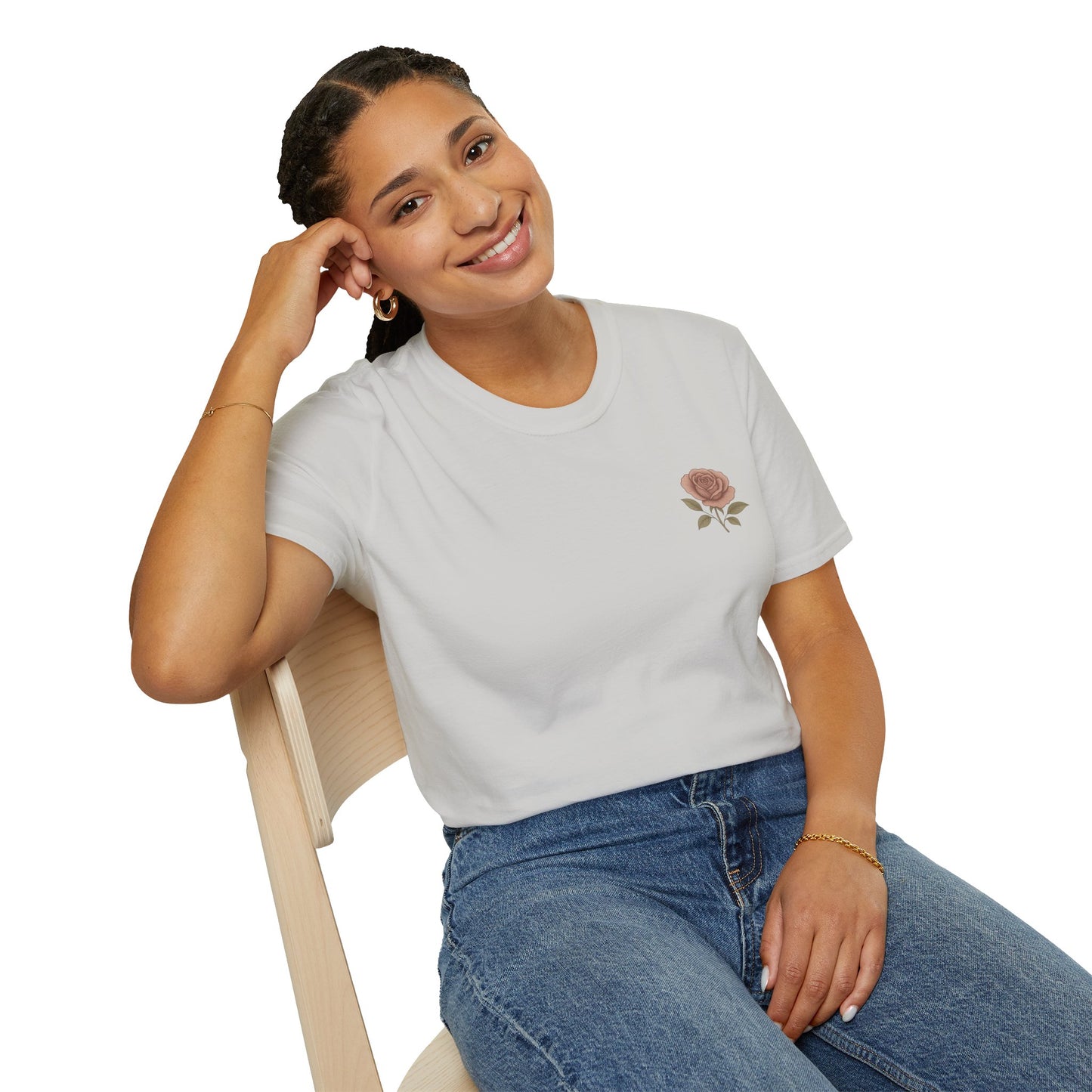 Daughter of a King Floral T-Shirt | Unisex Softstyle Tee for Empowerment and Faith