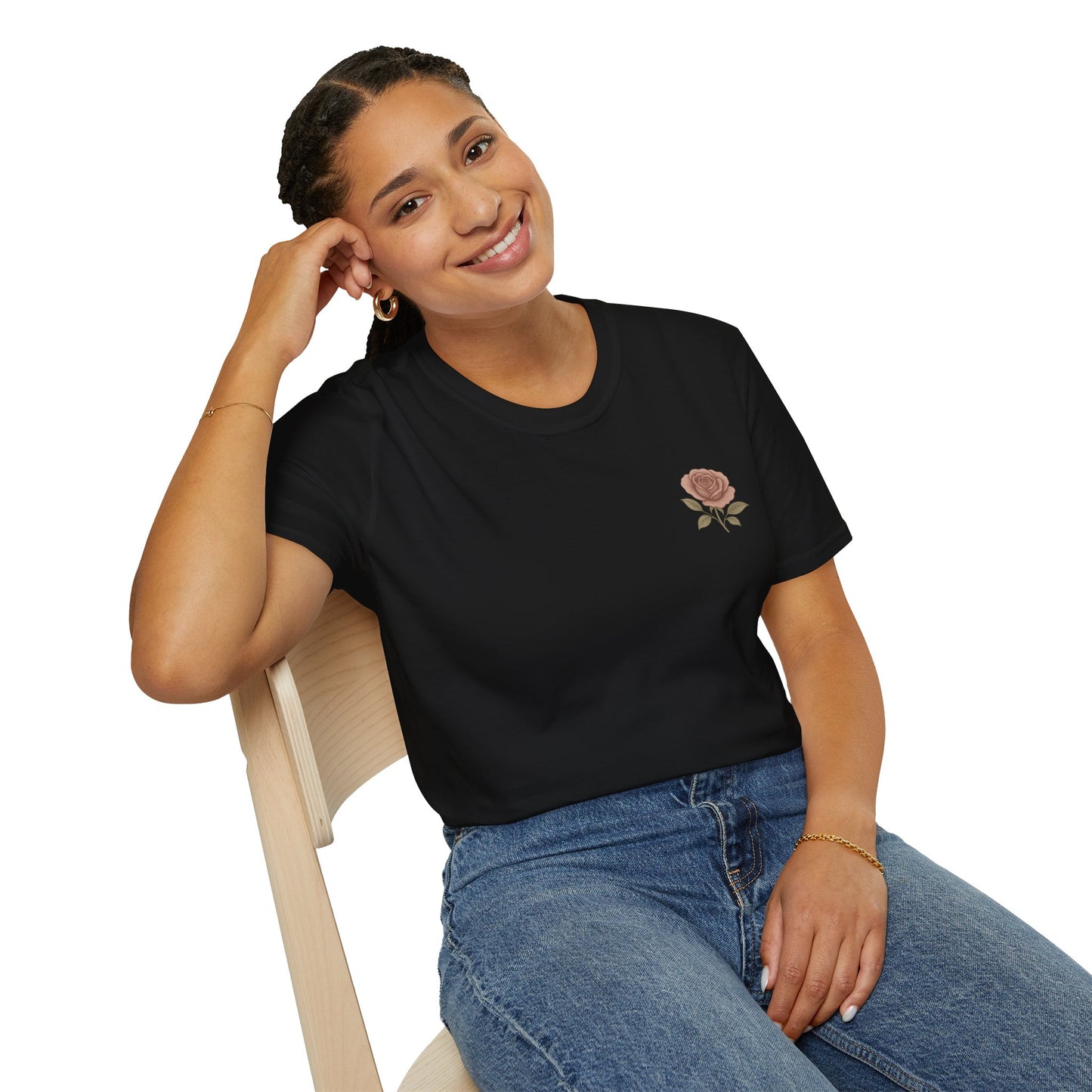 Daughter of a King Floral T-Shirt | Unisex Softstyle Tee for Empowerment and Faith