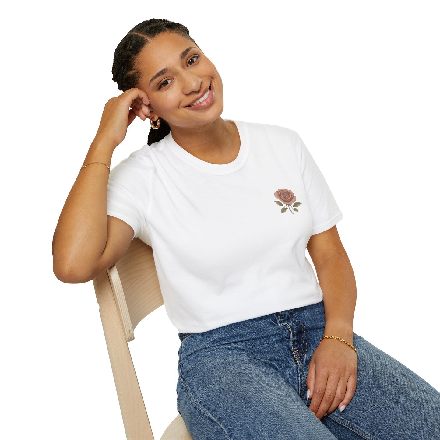 Daughter of a King Floral T-Shirt | Unisex Softstyle Tee for Empowerment and Faith