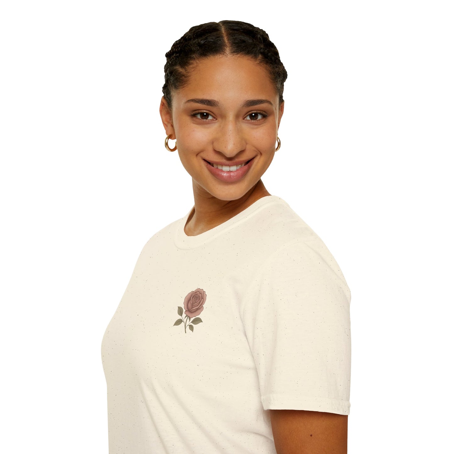 Daughter of a King Floral T-Shirt | Unisex Softstyle Tee for Empowerment and Faith