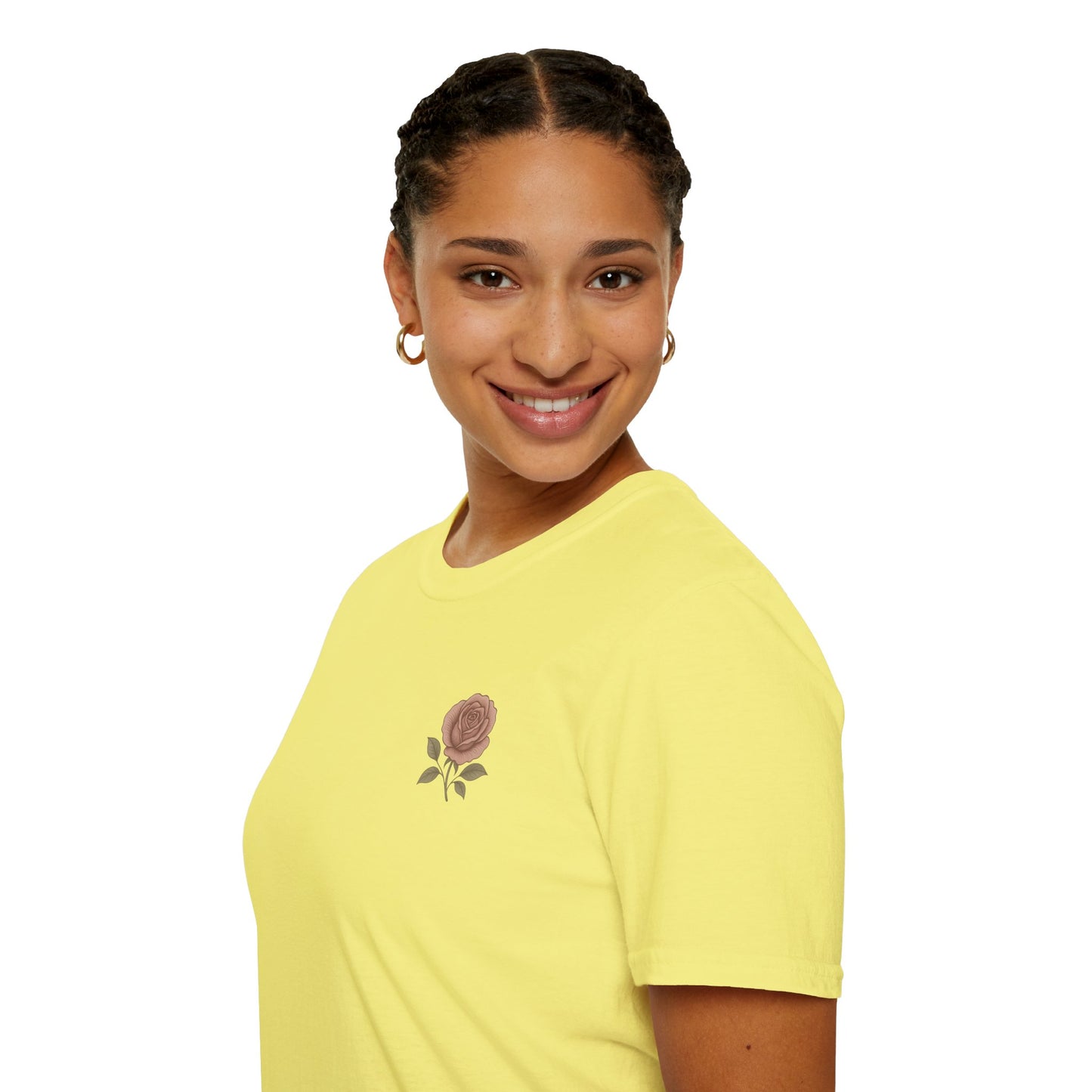 Daughter of a King Floral T-Shirt | Unisex Softstyle Tee for Empowerment and Faith