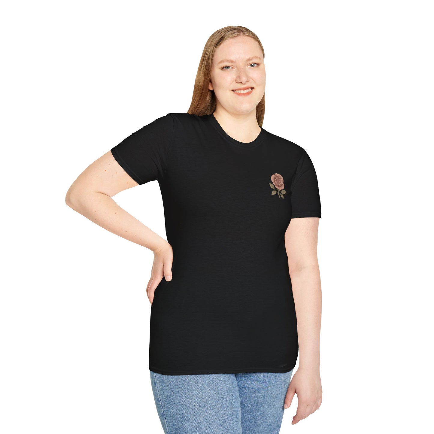 Daughter of a King Floral T-Shirt | Unisex Softstyle Tee for Empowerment and Faith