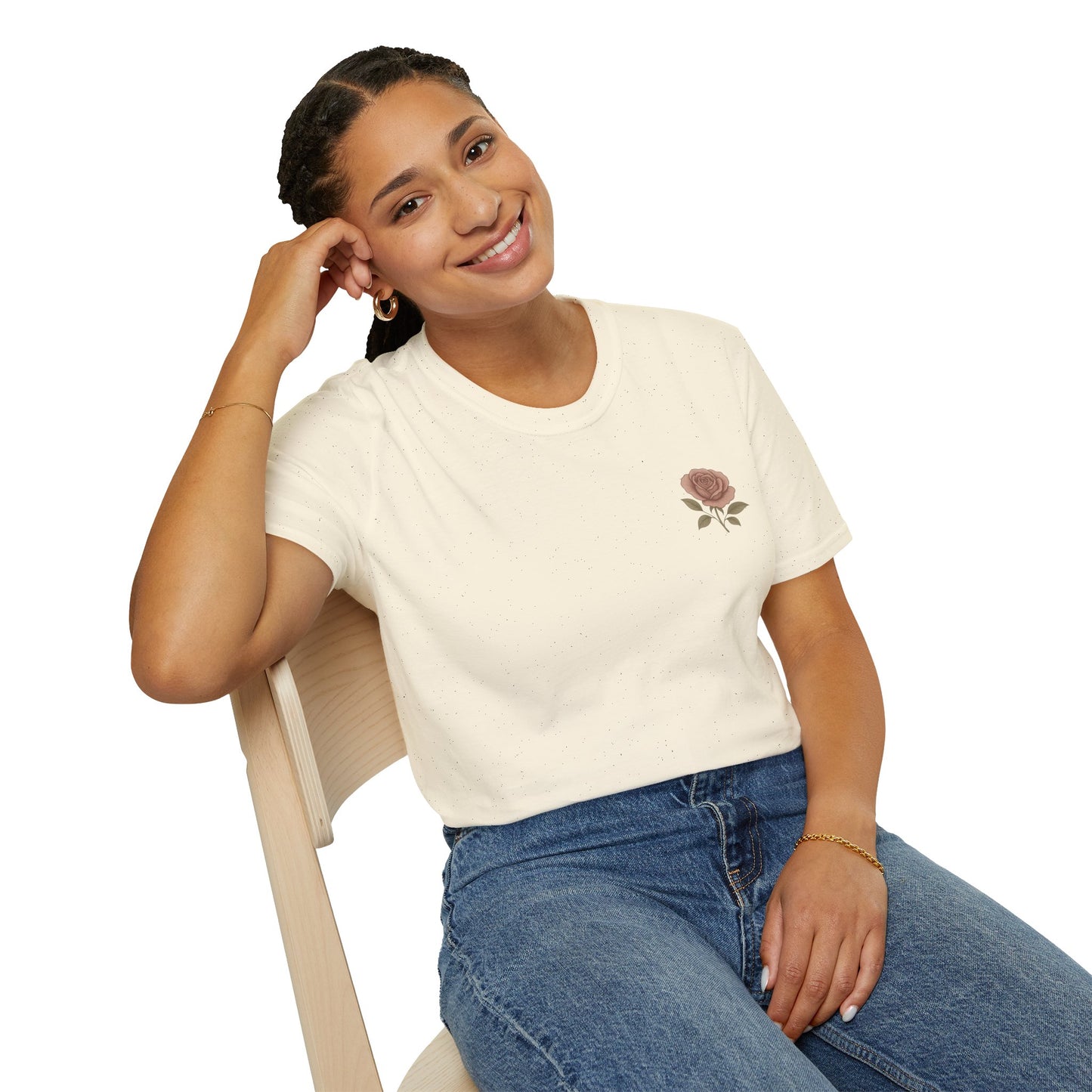 Daughter of a King Floral T-Shirt | Unisex Softstyle Tee for Empowerment and Faith
